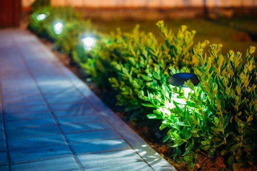 garden lighting electrician in shropshire